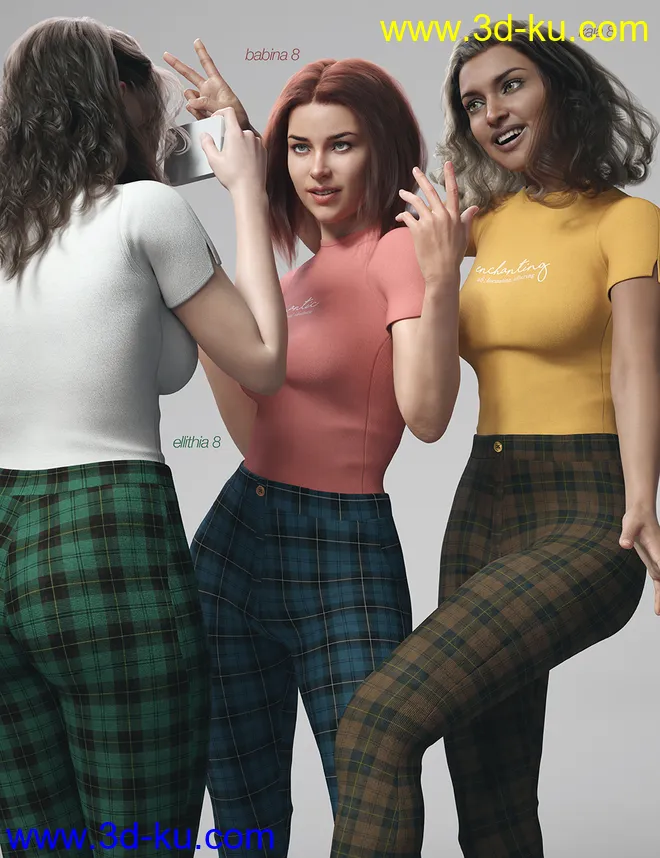 dForce Marmalade Outfit for Genesis 8 Female(s)模型的图片12