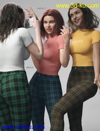 3D打印模型dForce Marmalade Outfit for Genesis 8 Female(s)的图片