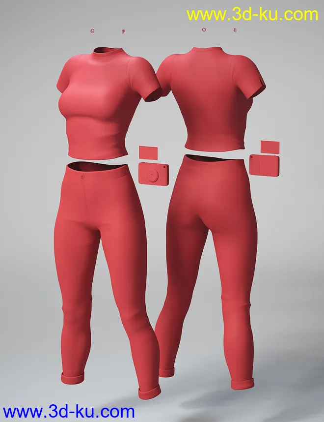 dForce Marmalade Outfit for Genesis 8 Female(s)模型的图片14