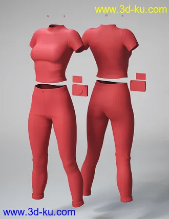 3D打印模型dForce Marmalade Outfit for Genesis 8 Female(s)的图片