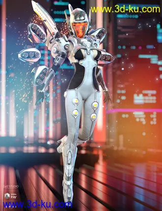 3D打印模型dForce Mech Dancer Outfit for Genesis 8 Female(s)的图片