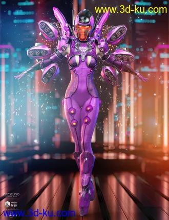 3D打印模型dForce Mech Dancer Outfit for Genesis 8 Female(s)的图片
