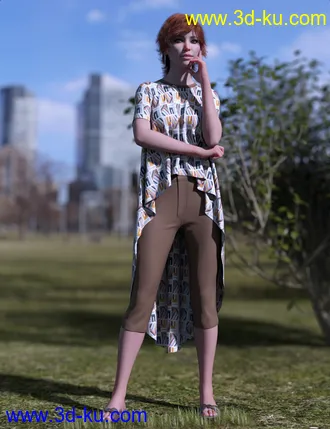 3D打印模型dForce Mellow Outfit for Genesis 8 Female(s)的图片
