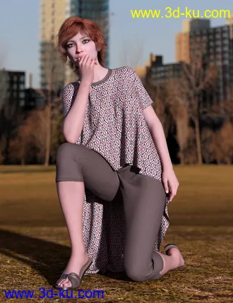 3D打印模型dForce Mellow Outfit for Genesis 8 Female(s)的图片