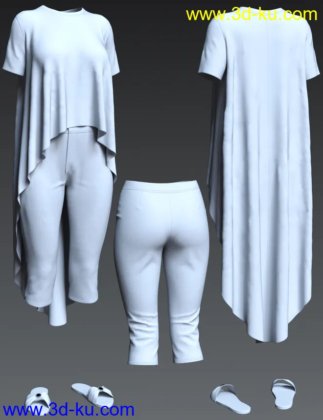 dForce Mellow Outfit for Genesis 8 Female(s)模型的图片7