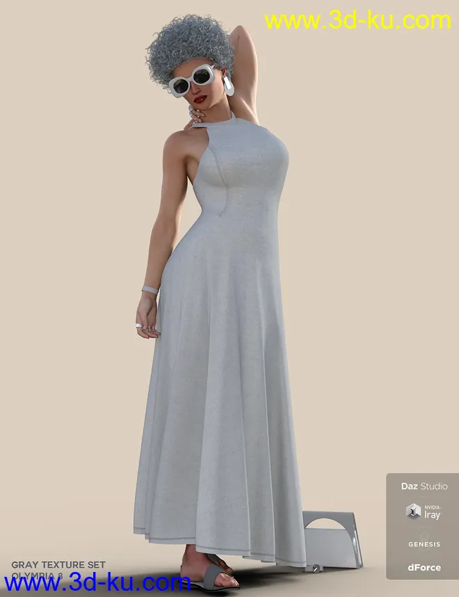 dForce Minimalist Summer Outfit for Genesis 8 Female(s)模型的图片4