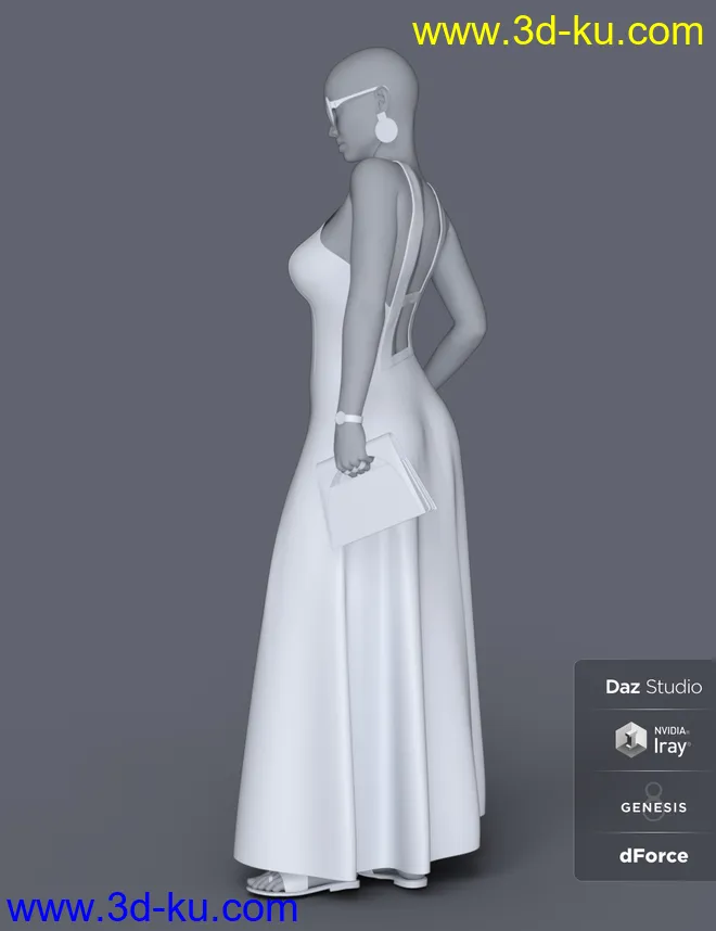 dForce Minimalist Summer Outfit for Genesis 8 Female(s)模型的图片9