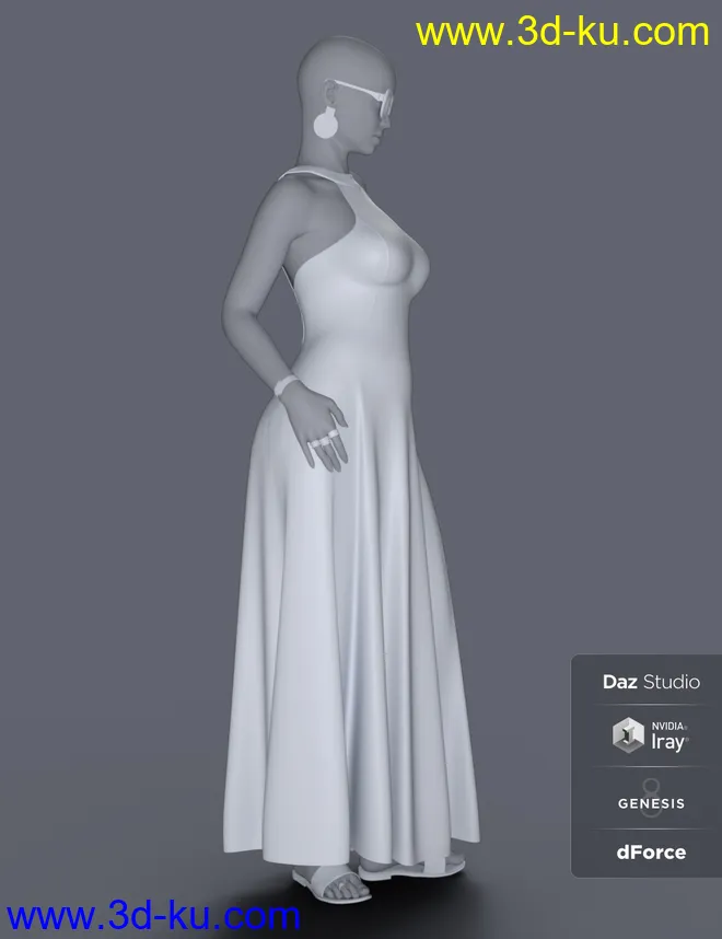 dForce Minimalist Summer Outfit for Genesis 8 Female(s)模型的图片10