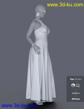3D打印模型dForce Minimalist Summer Outfit for Genesis 8 Female(s)的图片