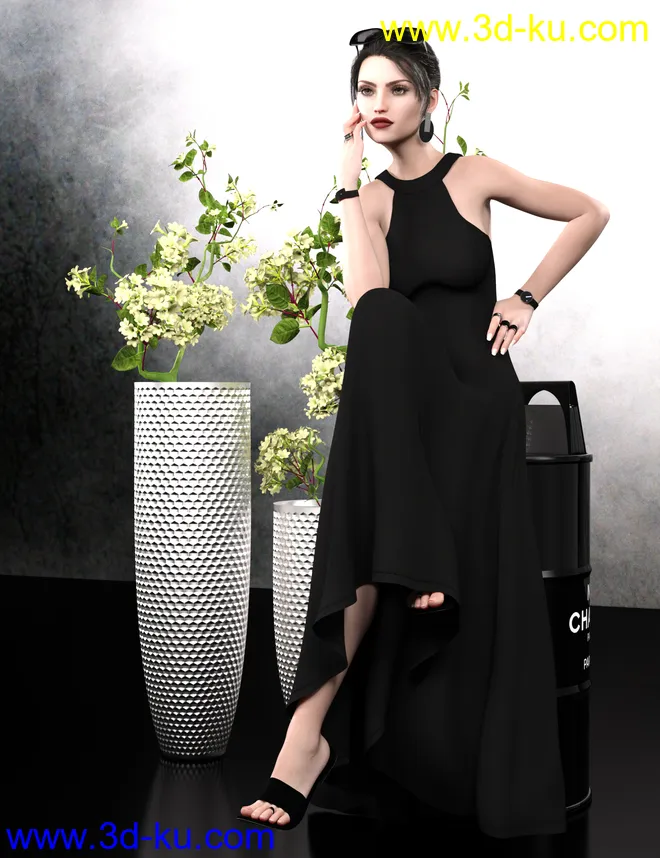 dForce Minimalist Summer Outfit for Genesis 8 Female(s)模型的图片13