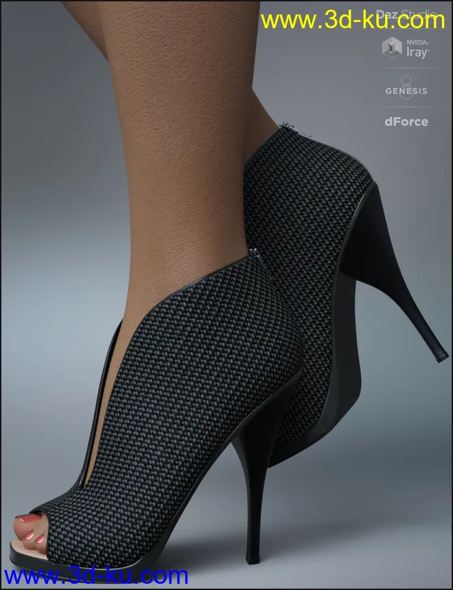 dForce Mod Jumpsuit Outfit for Genesis 8 Female(s)模型的图片5