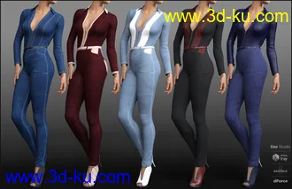 3D打印模型dForce Mod Jumpsuit Outfit for Genesis 8 Female(s)的图片