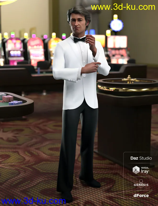 dForce Monte Carlo Suit for Genesis 8 Male(s)模型的图片1