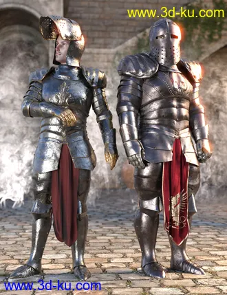 3D打印模型dForce Morphing Fantasy Armor Genesis 8 Male的图片