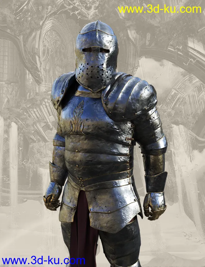 dForce Morphing Fantasy Armor Genesis 8 Male模型的图片2