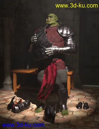 3D打印模型dForce Morphing Fantasy Armor Genesis 8 Male的图片