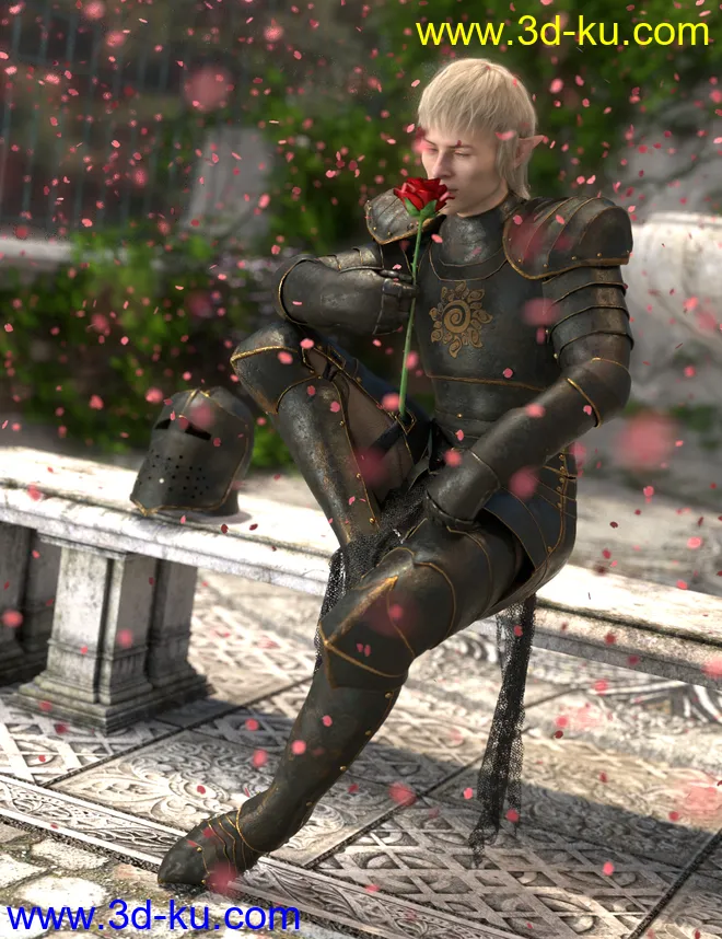 dForce Morphing Fantasy Armor Genesis 8 Male模型的图片4