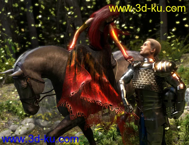 dForce Morphing Fantasy Armor Genesis 8 Male模型的图片5