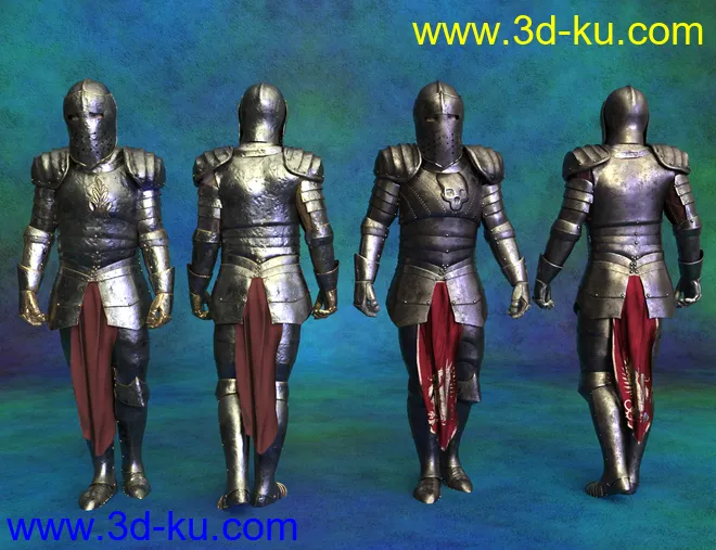 dForce Morphing Fantasy Armor Genesis 8 Male模型的图片6