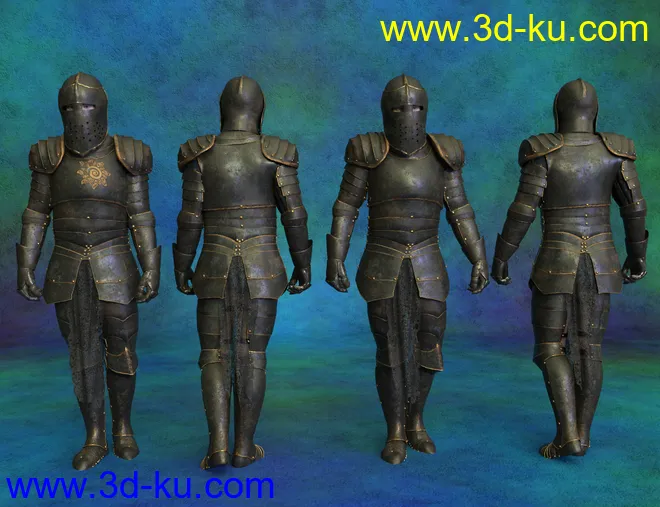 dForce Morphing Fantasy Armor Genesis 8 Male模型的图片7