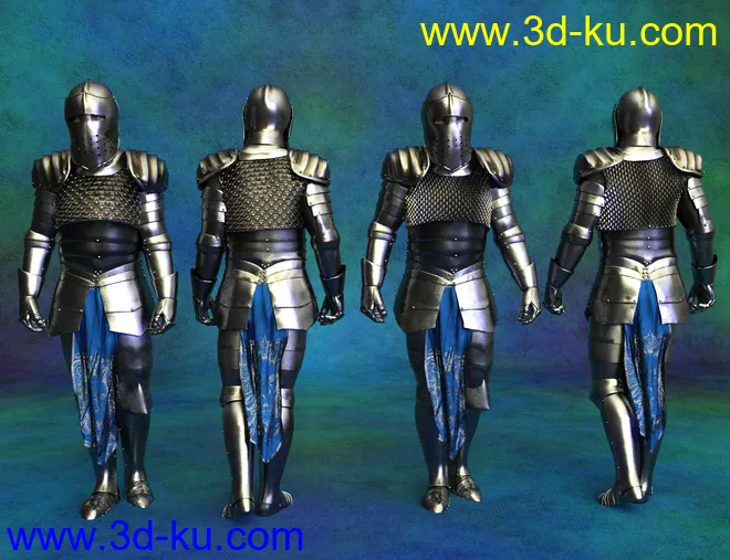 dForce Morphing Fantasy Armor Genesis 8 Male模型的图片8