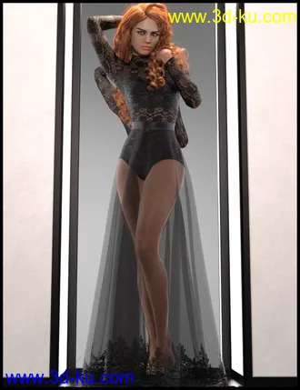 3D打印模型dForce Multi Bodysuit Skirt Outfit for Genesis 8 Female(s)的图片
