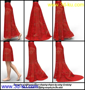 3D打印模型dForce Multi Bodysuit Skirt Outfit for Genesis 8 Female(s)的图片