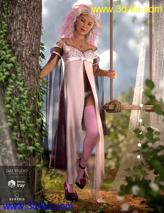 3D打印模型dForce Nightingale Outfit for Genesis 8 Female(s)的图片