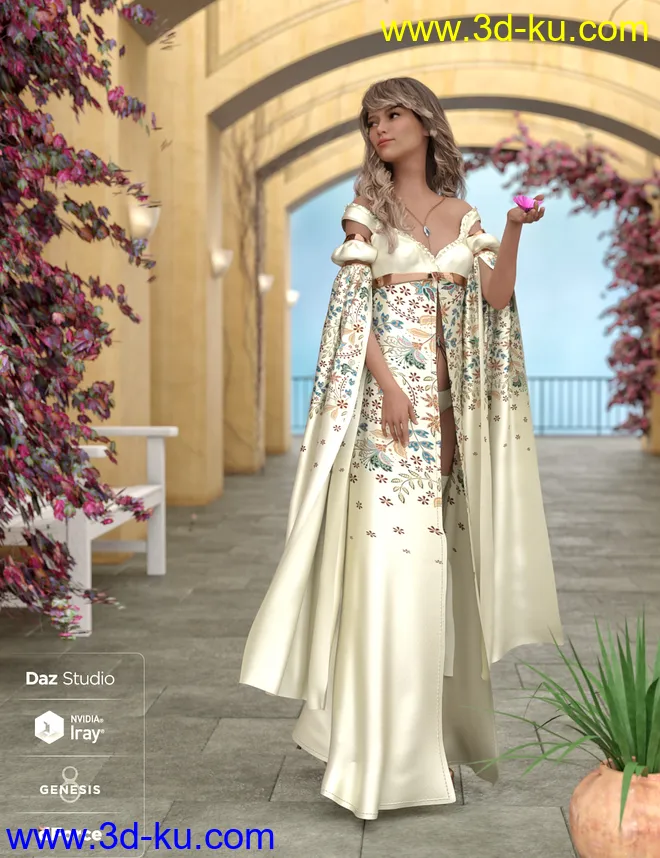 dForce Nightingale Outfit Textures模型的图片4
