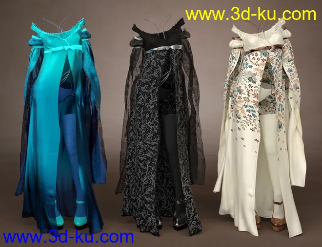 dForce Nightingale Outfit Textures模型的图片7