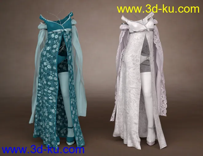 dForce Nightingale Outfit Textures模型的图片8