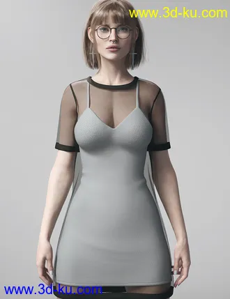 3D打印模型dForce November Outfit for Genesis 8 Female(s)的图片
