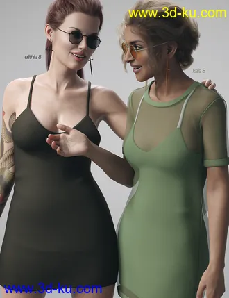 3D打印模型dForce November Outfit for Genesis 8 Female(s)的图片