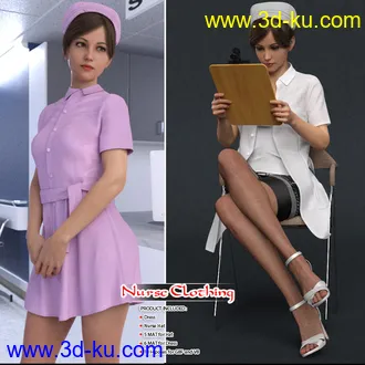 3D打印模型dForce Nurse Clothing And Poses For G8F的图片
