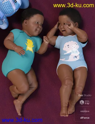 3D打印模型dForce Onesie for Genesis 8的图片