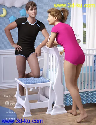 3D打印模型dForce Onesie for Genesis 8的图片