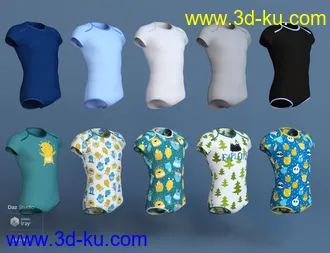 3D打印模型dForce Onesie for Genesis 8的图片