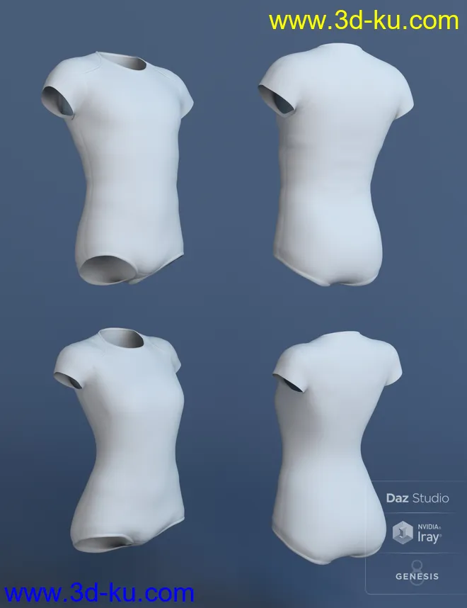 dForce Onesie for Genesis 8模型的图片9