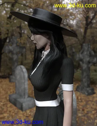 3D打印模型dForce Playful Witchy Outfit for Genesis 8 Female(s)的图片