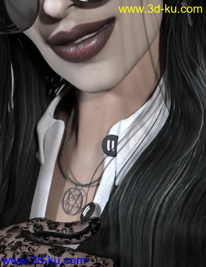 dForce Playful Witchy Outfit for Genesis 8 Female(s)模型的图片7