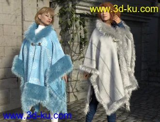 3D打印模型dForce Real Fur Poncho Texture Expansion的图片