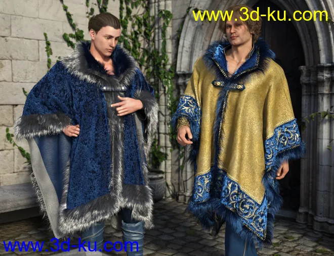 dForce Real Fur Poncho Texture Expansion模型的图片5