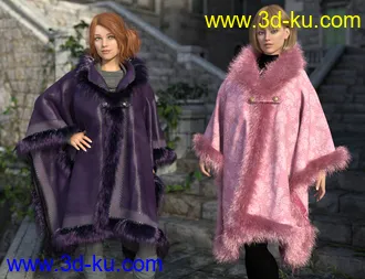 3D打印模型dForce Real Fur Poncho Texture Expansion的图片