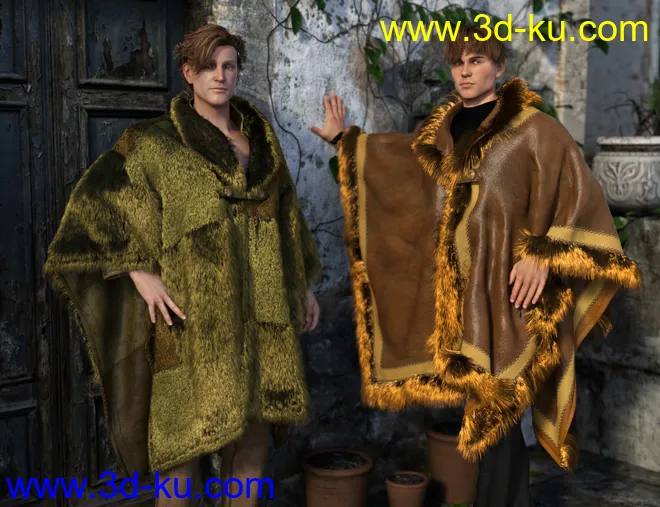 dForce Real Fur Poncho Texture Expansion模型的图片7