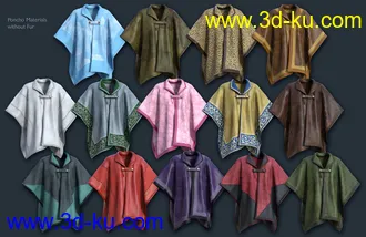 3D打印模型dForce Real Fur Poncho Texture Expansion的图片