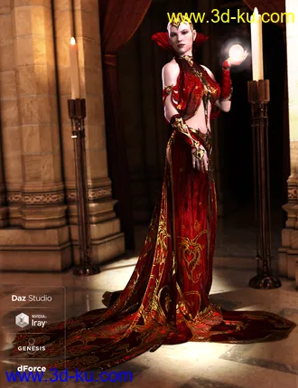 3D打印模型dForce Ridge Outfit for Genesis 8 Female的图片