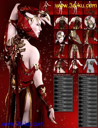 3D打印模型dForce Ridge Outfit for Genesis 8 Female的图片