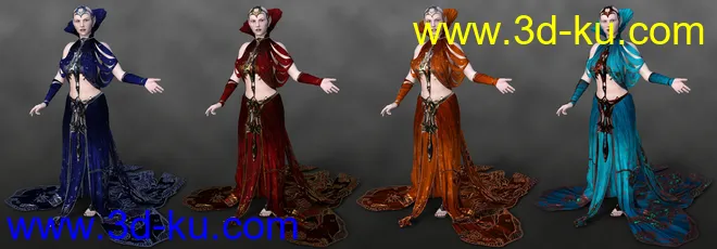 dForce Ridge Outfit for Genesis 8 Female模型的图片4