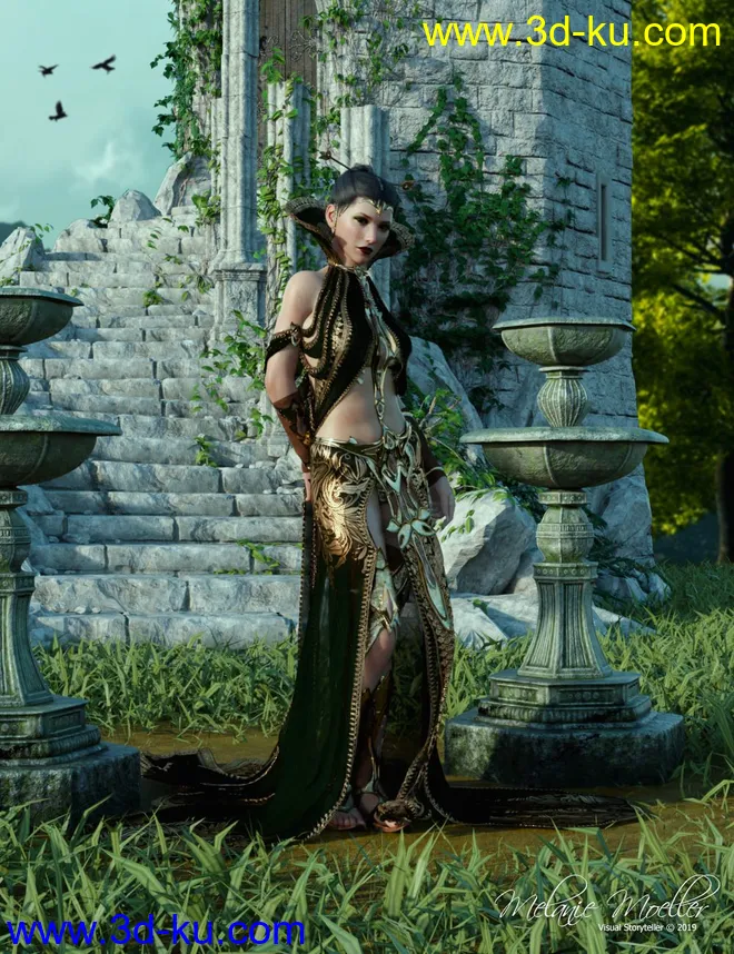 dForce Ridge Outfit for Genesis 8 Female模型的图片9