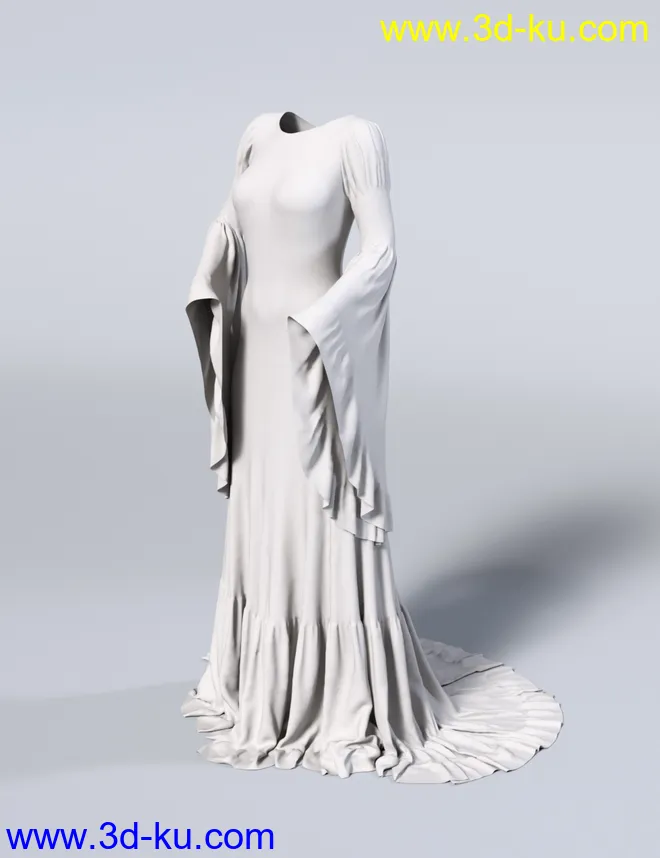 dForce Rochelle Gown for Genesis 8 Female(s)模型的图片6